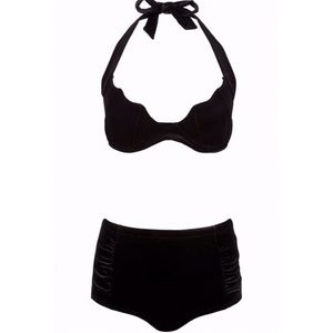 ISO!! Killstar Ghoulina Velvet Bikini Two Piece Swimsuit Set